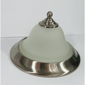Luminaire Progress Lighting Flush Mount Ceiling Fixture Brushed Nickel Frosted